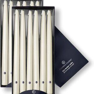 NEW Colonial Candle Unscented Tapered Candle Handipt Collection Ivory